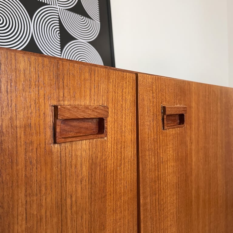 Mid century teak sideboard / record cabinet / TV unit in Danish style