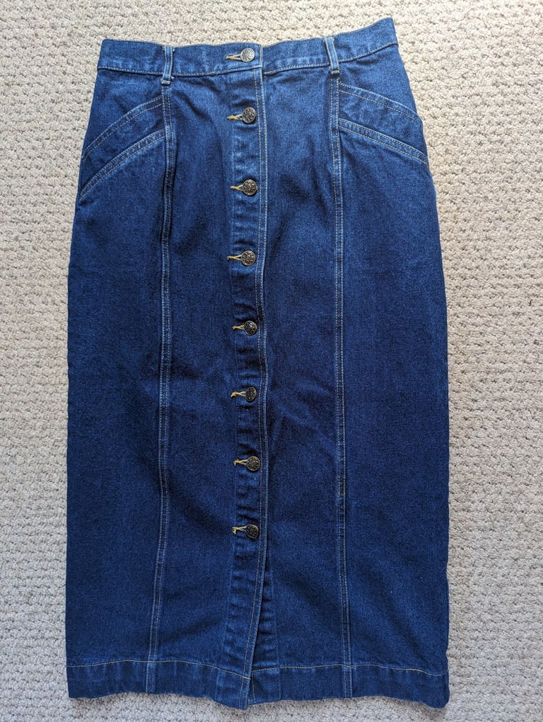 1980's ORIGINAL VINTAGE DENIM SKIRT!