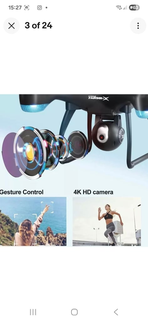 4DRC F1 GPS FPV Drone with 4K Camera for Adults and Beginners.Rrp £119.