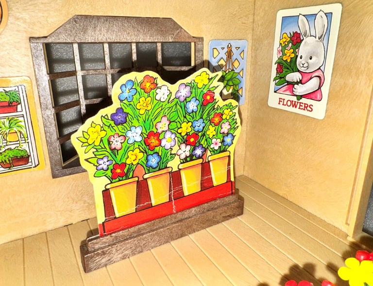 SYLVANIAN FAMILIES’ VINTAGE VILLAGE FLORIST FLOWER SHOP MAY BLOSSOM ..3180