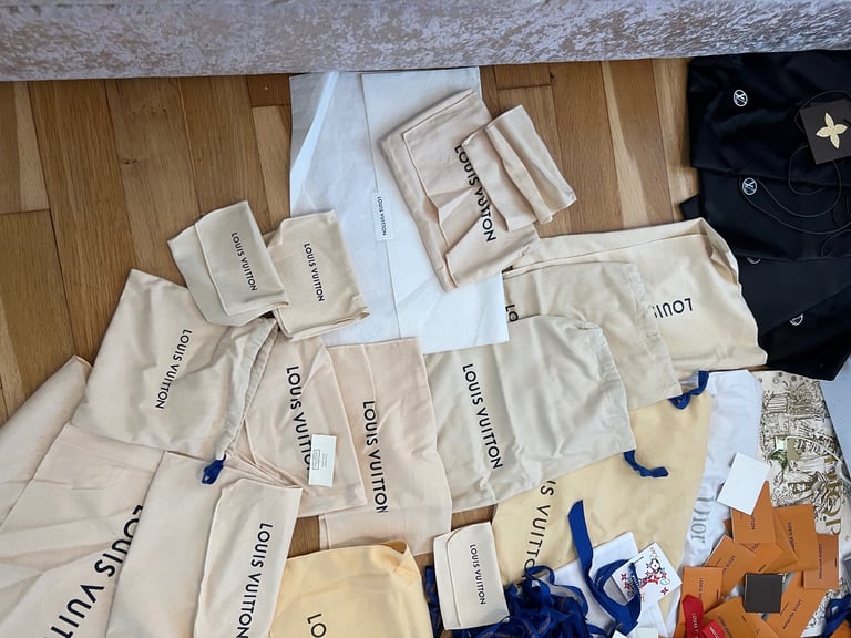 Huge bundle of Authentic Louis Vuitton designer packaging