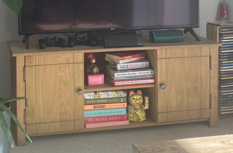 Wooden Tv stand (originally £109)
