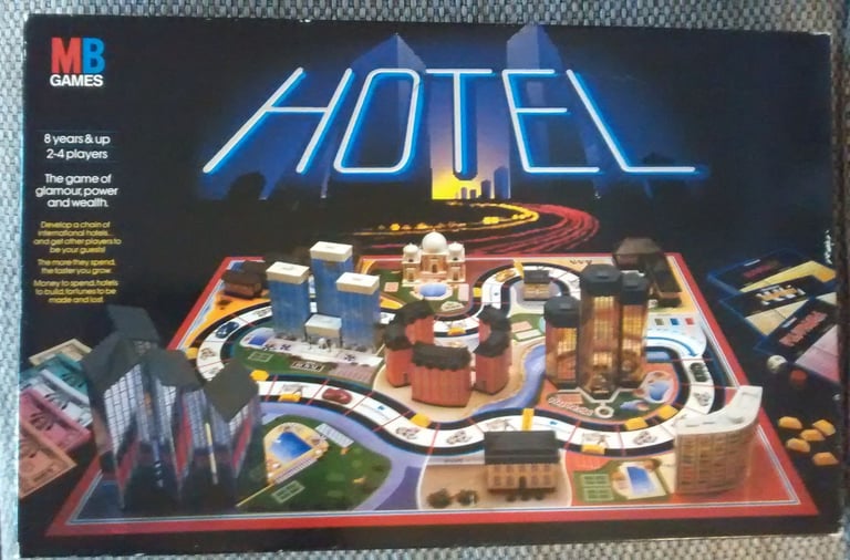 image for Vintage 80s MB Hotel Board Game