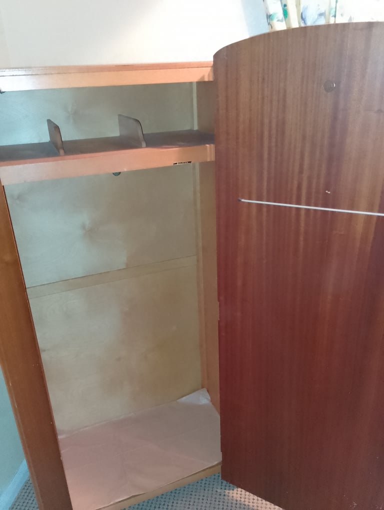 2 Vintage Wardrobes and 1 Dressing Table Set