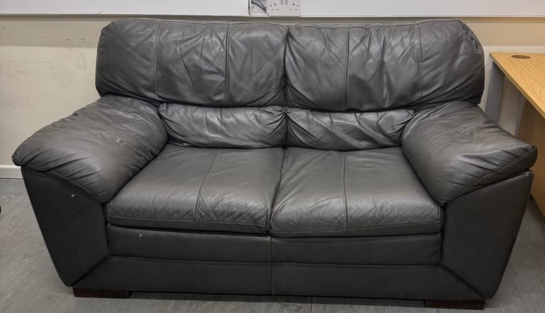 image for 3 and 2 seater leather sofas 