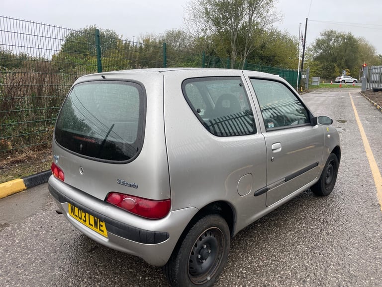 FIAT SEICENTO 1.1 ACTIVE 03 REG 3 DOOR GENUINE 34036 MOT FEBRUARY 17TH 2026 LOW INSURANCE 45+MPG
