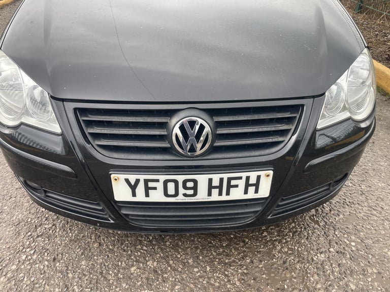 VW POLO 1.2 MATCH 09 REG BLACK 3 DOOR MOT SEPTEMBER 28TH 2026 FULL SERVICE HISTORY 48+MPG 