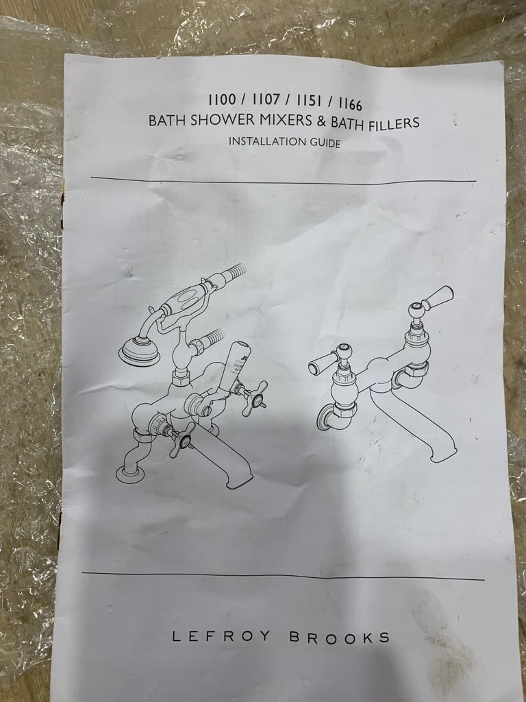 Lefroy Brooks LB1151 wall mounted bath filler mixer