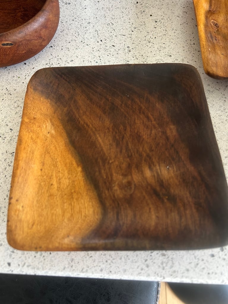 13 Vintage Handcrafted Teak Serving Bowls