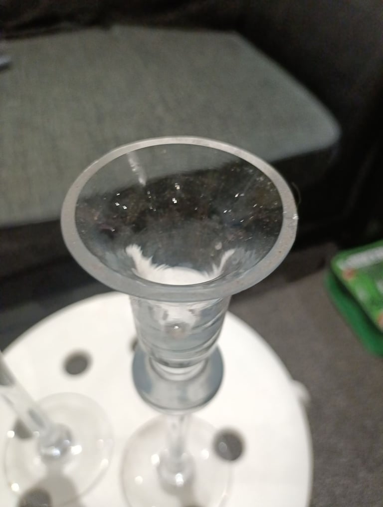 Glass Candle Stick Holder Set of 2 300mm