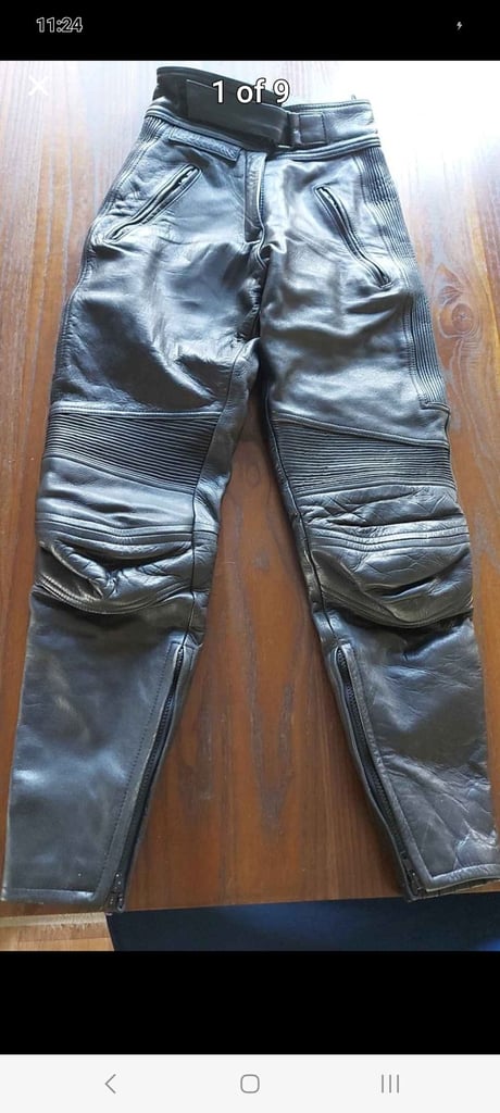 Belstaff leather motorbike motorcycle ladies trousers 