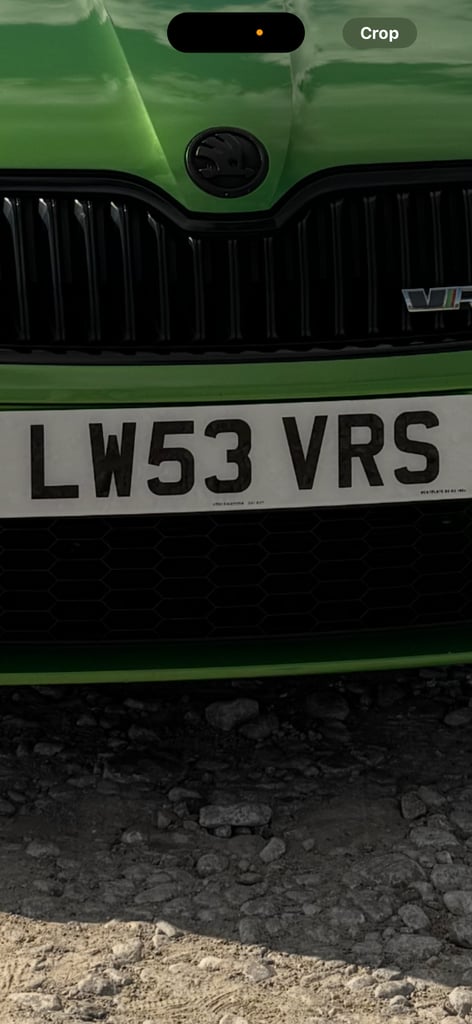 Private number plate 