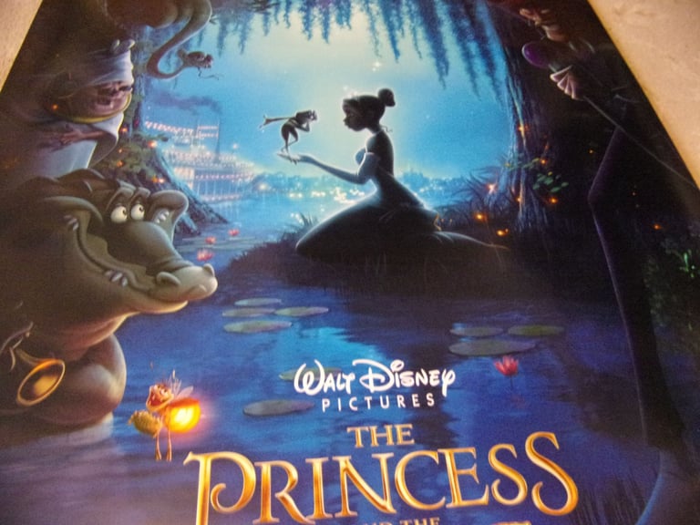 Disney The Princess & the frog Cinema quad poster 40x27"