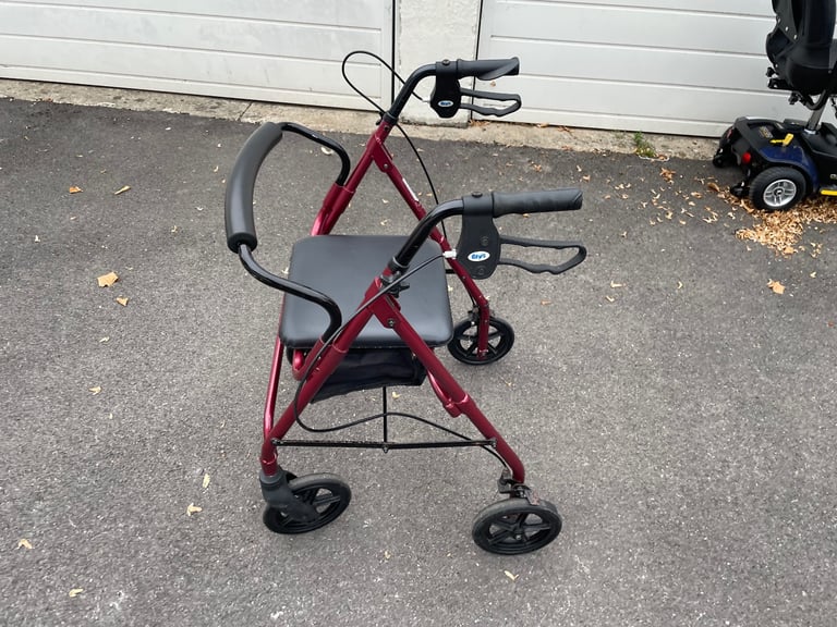 image for Zimmer frame with wheels and seat
