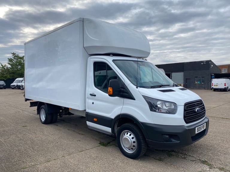 2019 19 FORD TRANSIT 2.0 TDCI T350 ECOBLUE L4 LUTON BOX BODY TWIN WHEEL RWD 130B