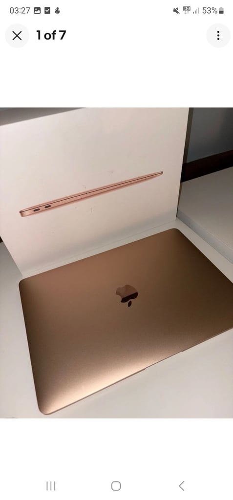 Apple MacBook Air 13.3-inch. Rose gold color 