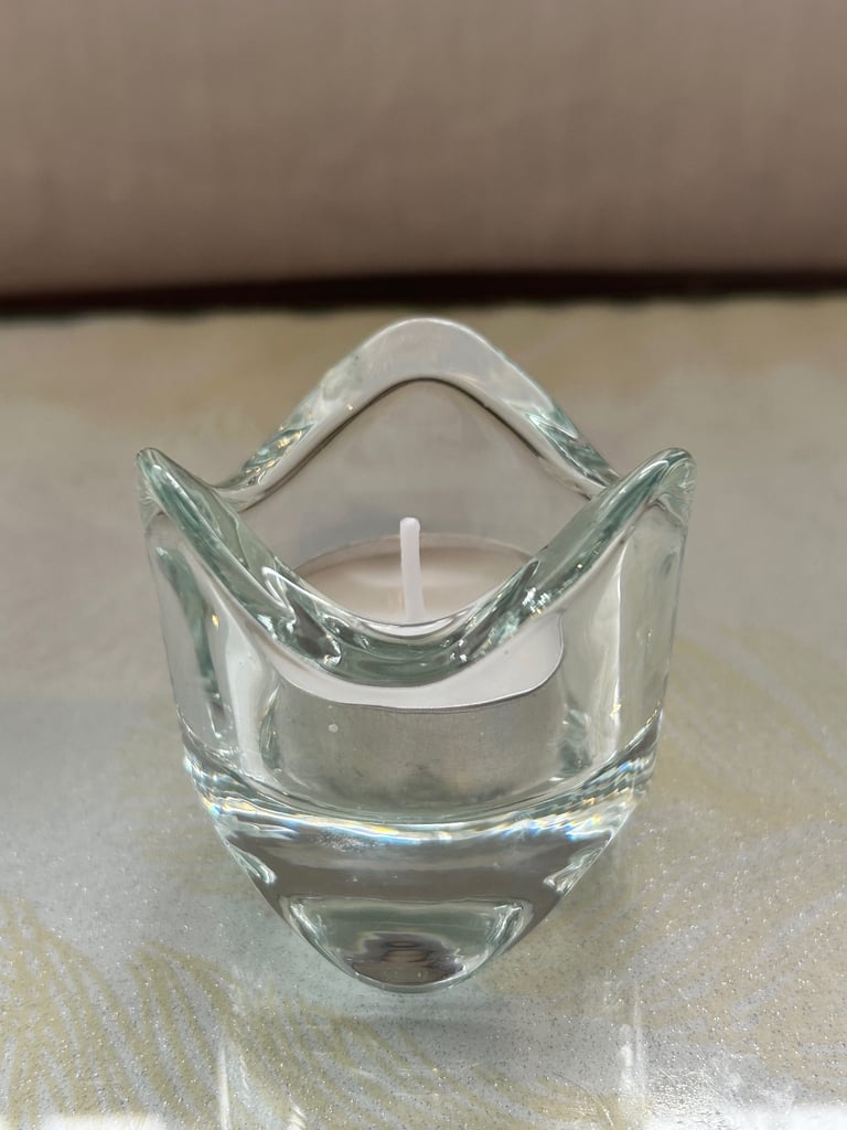 Glass Tealight Holders x 6
