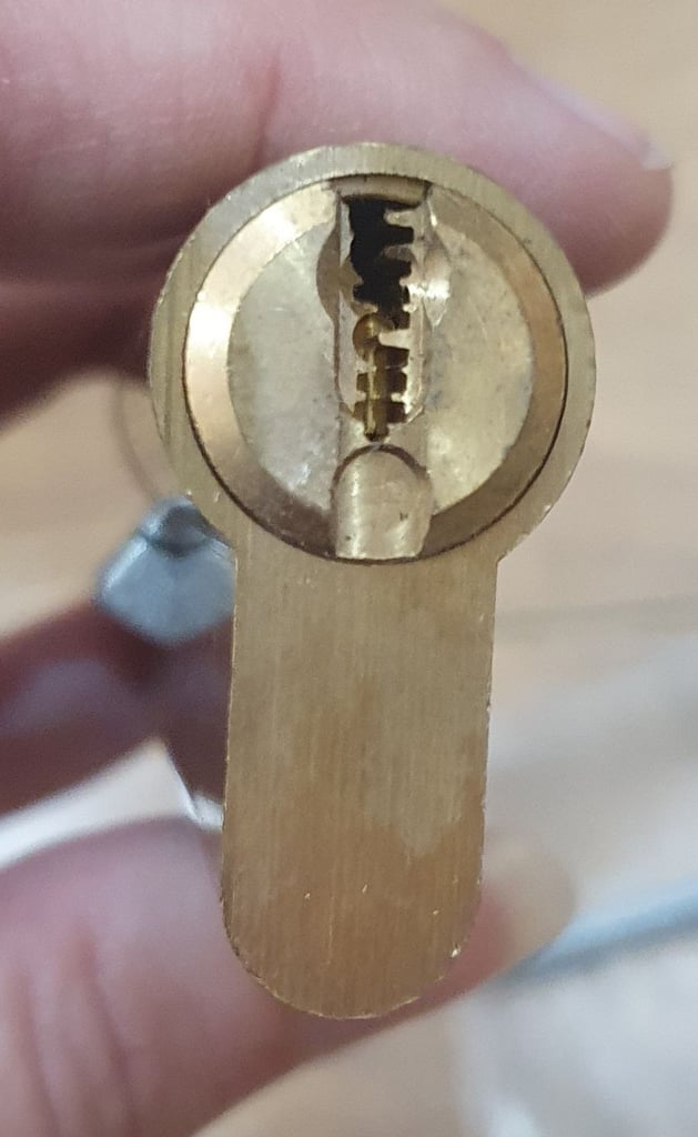 Unbranded Euro Cylinder Double Door Lock 6 pin 35/45 80mm + 3 keys