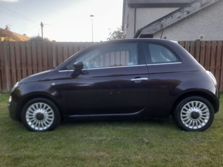 2013 FIAT 500 1.2i LOUNGE LIMITED PURPLE ULEZ FREE MOT  02/2026 SUPERB