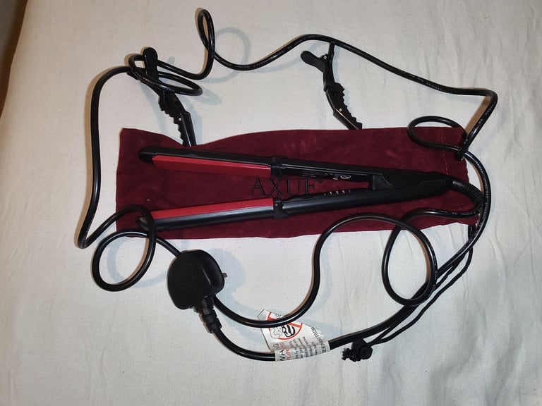 image for Hair Straightener, 2 in 1 Straightens & Curls with Adjustable Temp, Auto-Off Flat Iron