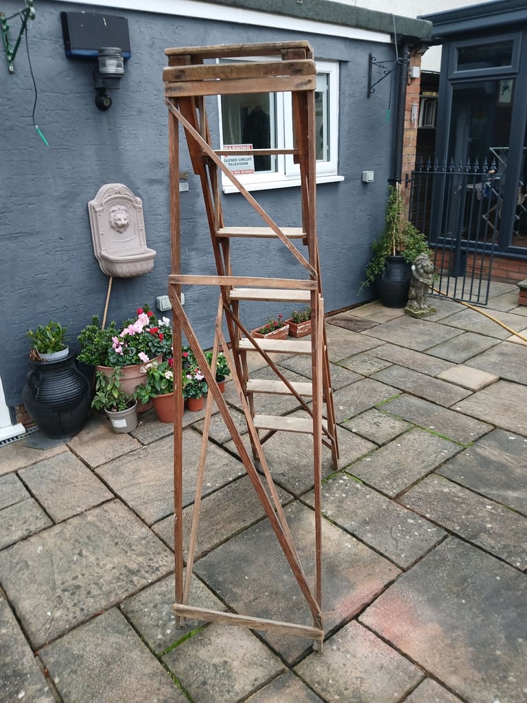 Wooden hatherley step ladder