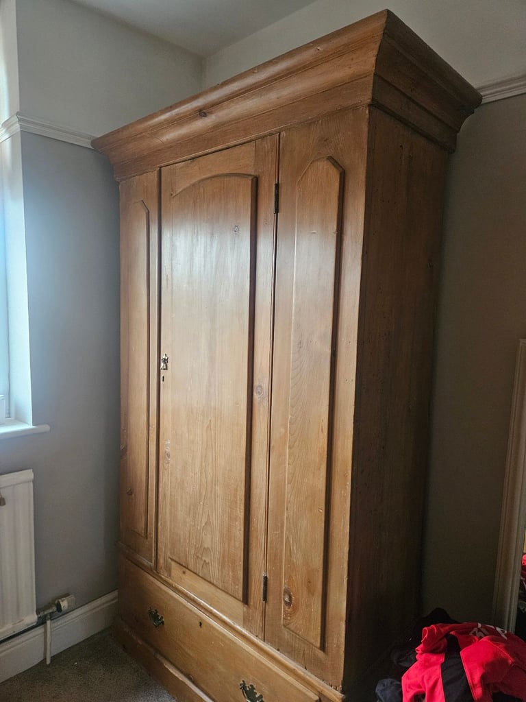 Victorian Pine Wardrobe