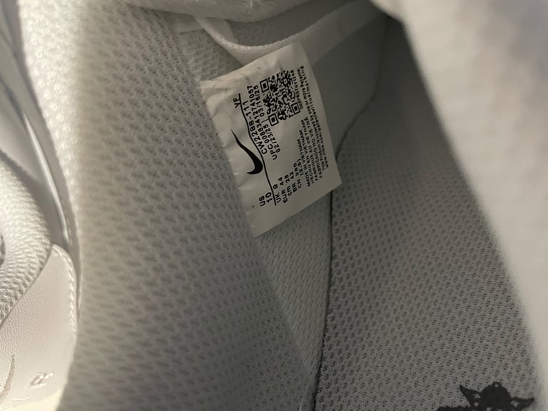 White Nike Air force 1 size uk men’s 9