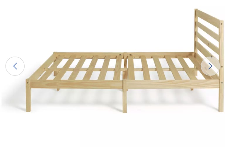 Small Double Wooden Bed Frame + Mattress! 