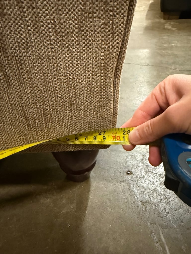 Fabric Armchair On Castors