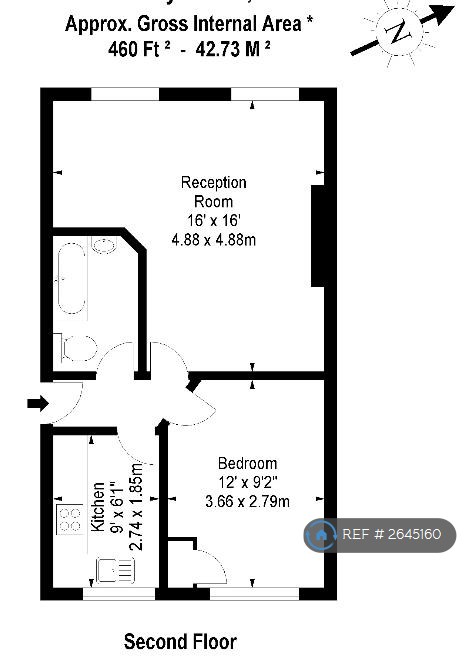 1 bedroom flat in Danbury Street, London, N1 (1 bed) (#2645160)