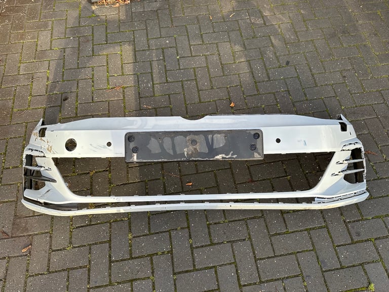 VW Golf Mk7.5 GTD GTI Facelift Front Bumper Skin White Silver 7.5 Front Bumper Skin