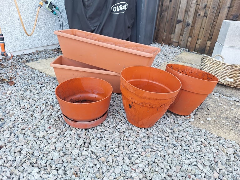 image for FREE - Plastic pots & troughs 