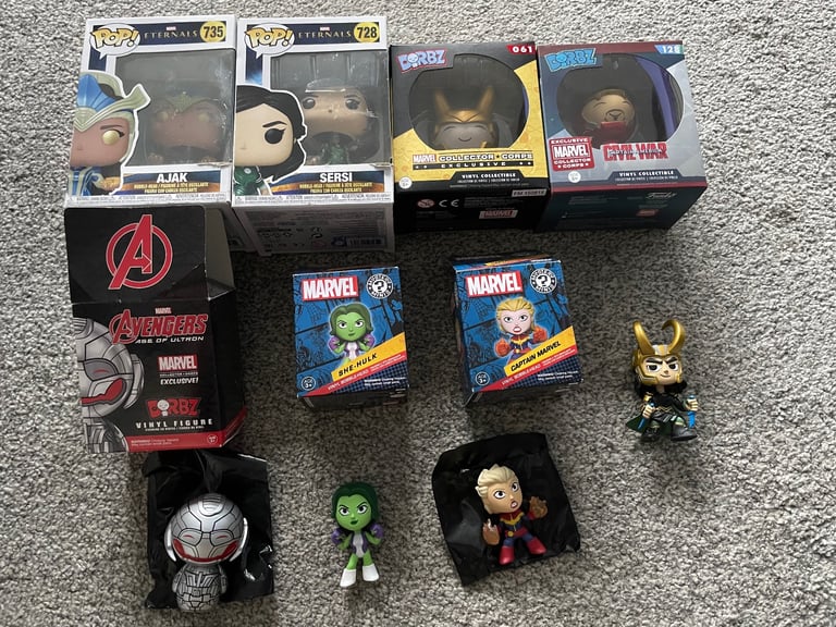 Job lot of 8 x funko pops dorbz ect Caister on sea 