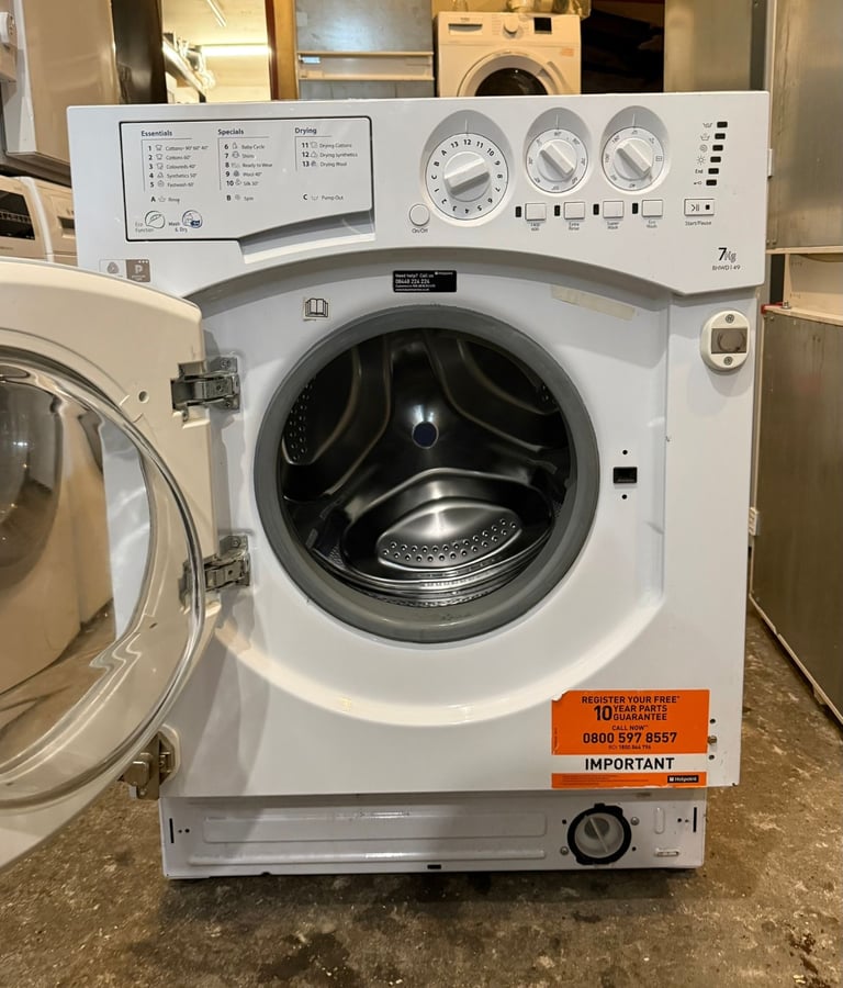 Hotpoint integrated 7kg Washer Dryer With Free Delivery N Warranty 