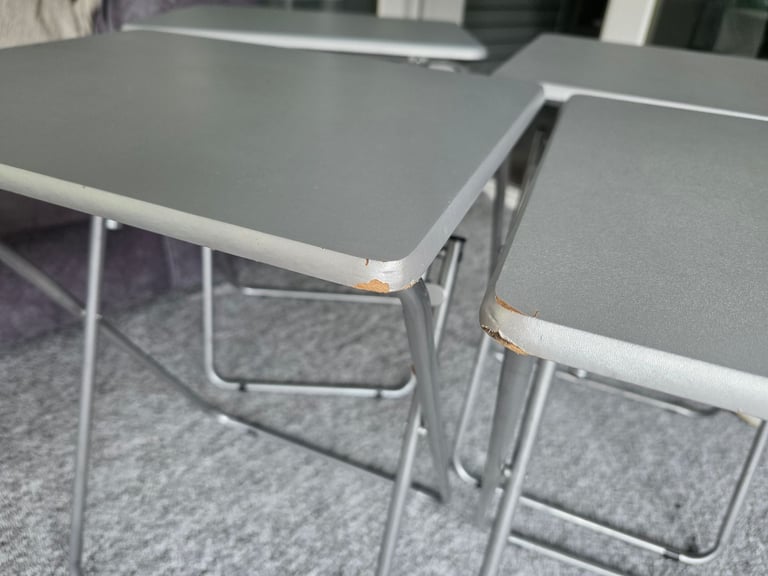 4 fold down tables (18.5" X 14.5")