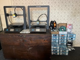 (SOLD) 2x Anycubic Mega X 3D printers + extras