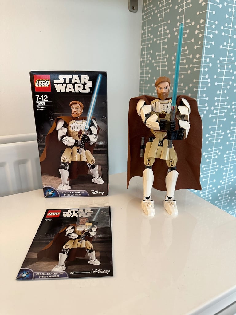 Retired LEGO STAR WARS Obi-Wan Kenobi Buildable Figure #75109 - Built With Box And Instructions
