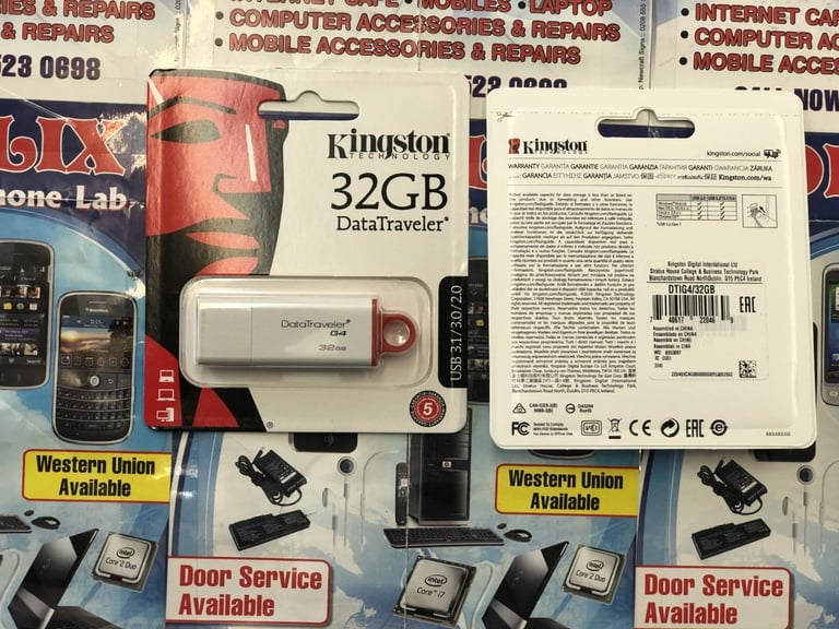32GB USB Flash drive data traveler 2.0 Kingston Digital Red (DTIG4/32GB )