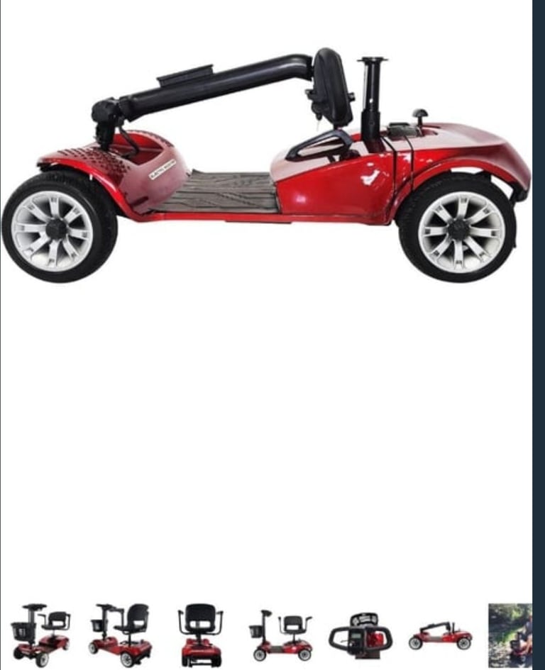 NEW SCOOTER. 5mph. 19.5St. 10mls R. Opens/Folds Carboot Mobility Scooter 
