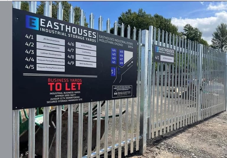 Industrial business yards to let Midlothian 