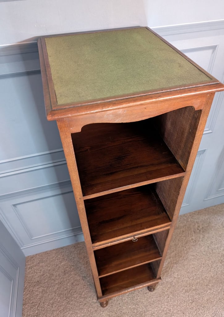 image for Antique narrow Edwardian mahogany bookcase 