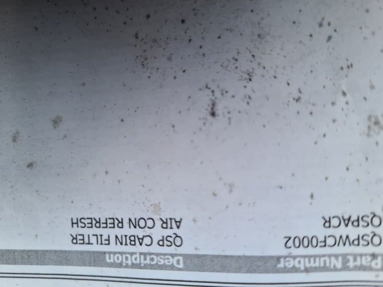 Genuine Ford pollen filter 