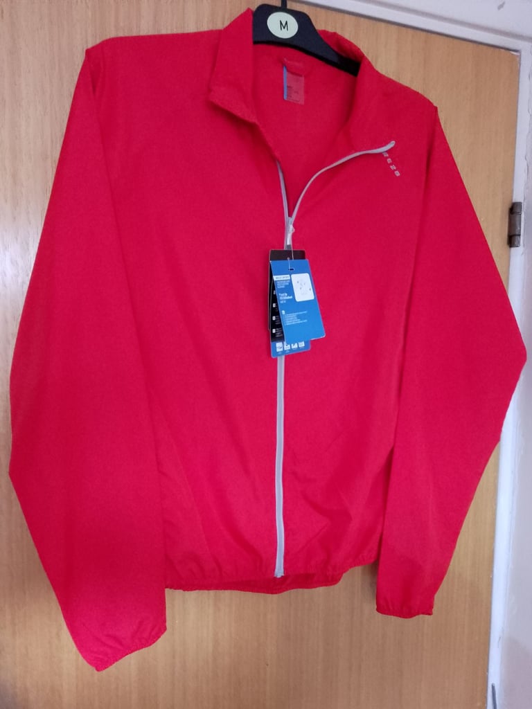 image for 2 x CYCLING JACKETS: DARE2B FIRED UP 38 in.,(RED) & MADISON PAC-IT, MED (LIME GREEN)