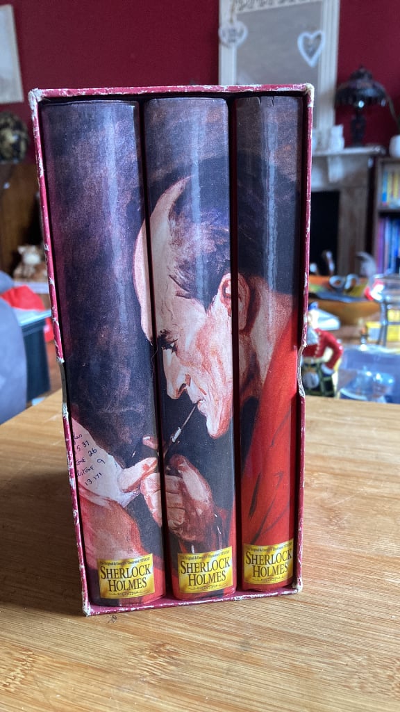 THE ORIGINAL AND COMPLETE ILLUSTRATED SHERLOCK HOLMES : 3 VOLUME BOOK SET 