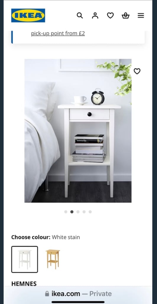 IKEA HEMNES Bedside Table 