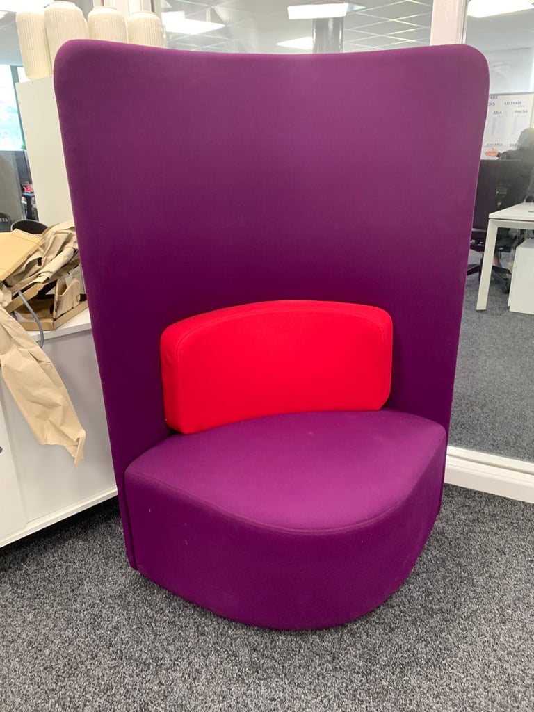 High back soft seat reception seating (6 available)  (Free delivery to Sheffield, Rotherham )