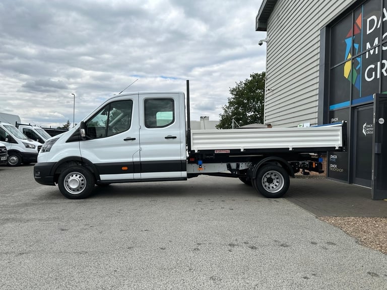 75 Reg, Ford Transit L3 Double Cab Steel Tipper, Tow Bar