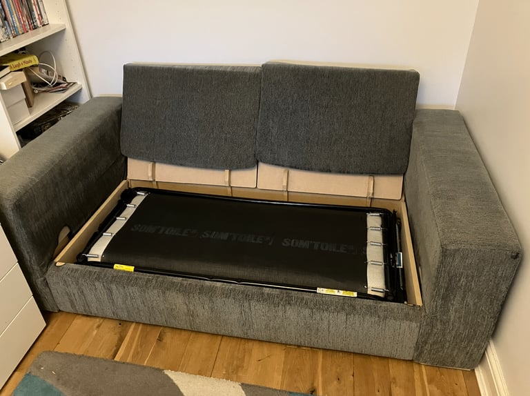 Sofa Bed Grey 2 Seater Sofa Bed 175Wx100Dx77Hcm Collect DE11 9JA