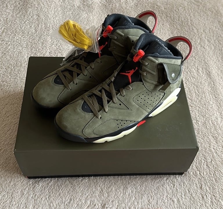 image for Brand new - Nike Air Jordan 6 Retro x Travis Scott Olive.  Size: USA: 11; UK: 10; EUR: 45