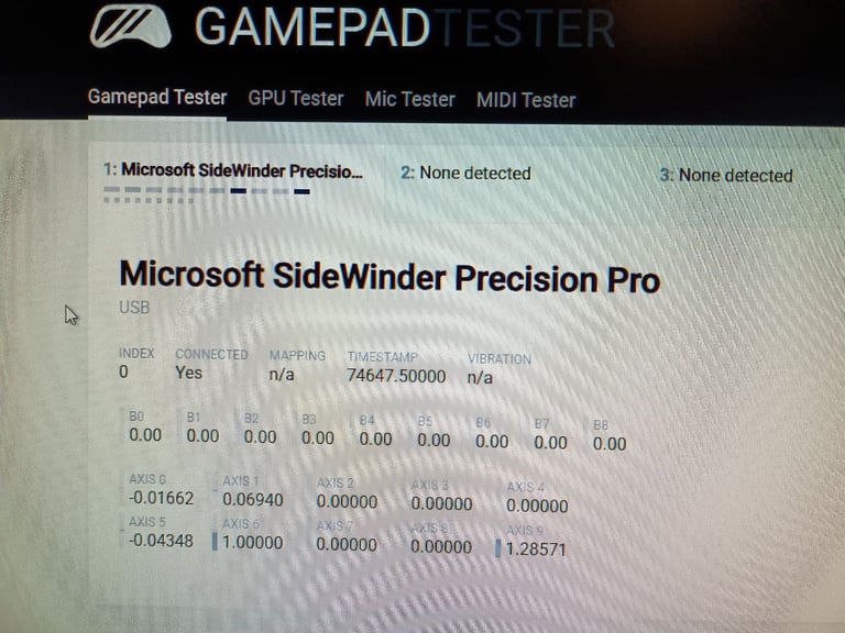 Microsoft Sidewinder Precision Pro Joystick 